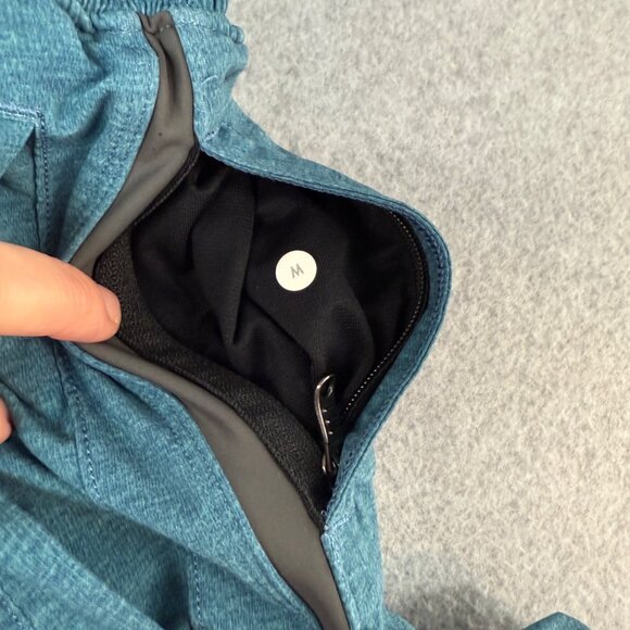 Lululemon Athletica Mens Size Medium Blue Gray Shorts Athletic Built In Liner - Picture 12 of 14